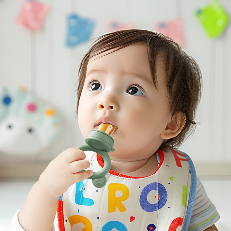 ベビーおしゃぶりフルーツフィーダーカバー付きシリコーン新生児 - Baby Food Vegetable のレビューと価格