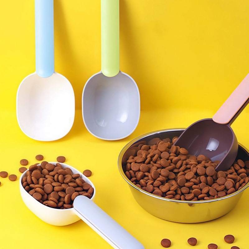 犬用フードスクープ 多機能ペット用給餌スプーン シーリングク - Self Feed Spoon のレビューと価格