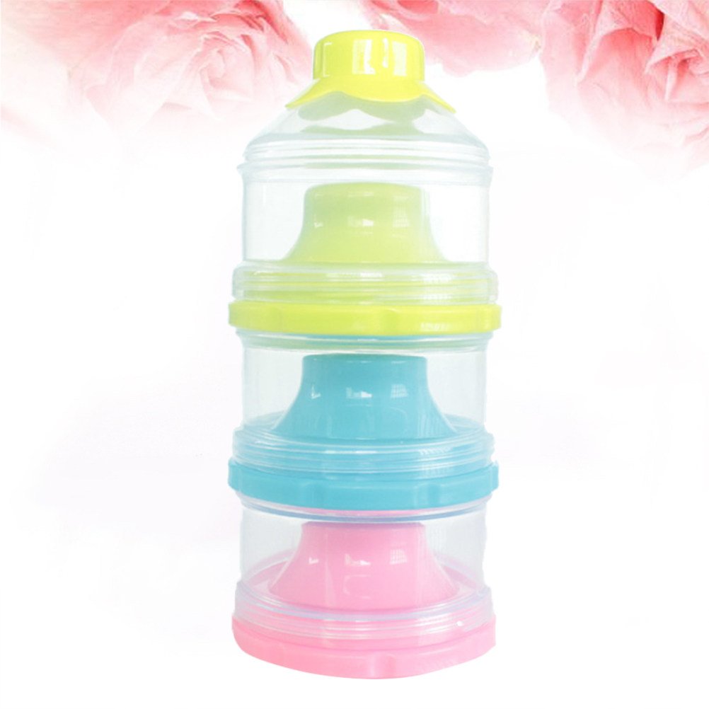 2個入り、積み重ね可能な粉ミルク容器。3段式で、漏れ防止機能 - Baby Food On The Go のレビューと価格