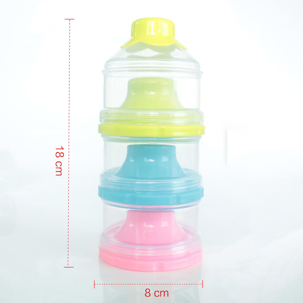 2個入り、積み重ね可能な粉ミルク容器。3段式で、漏れ防止機能 - Baby Food On The Go のレビューと価格