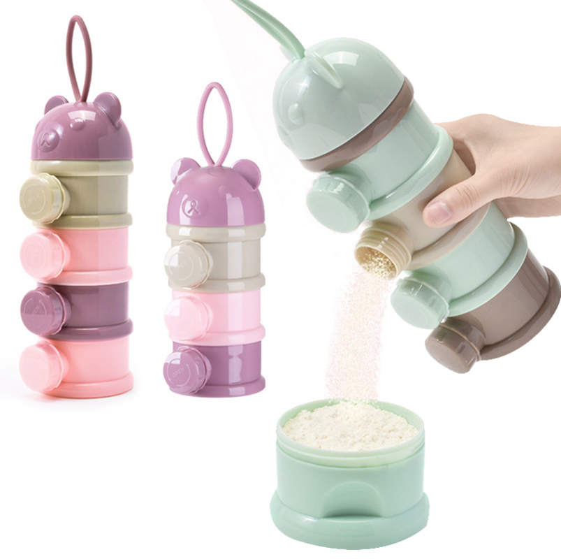 ストレージ 3/4 層ポータブル食品容器粉ミルクパウダーカー - Baby Food Universe のレビューと価格