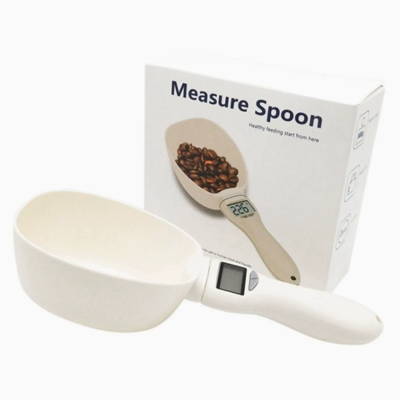 ペットフードスプーンスケール、猫犬用フードボウル用電子計量ツ - Self Feed Spoon のレビューと価格