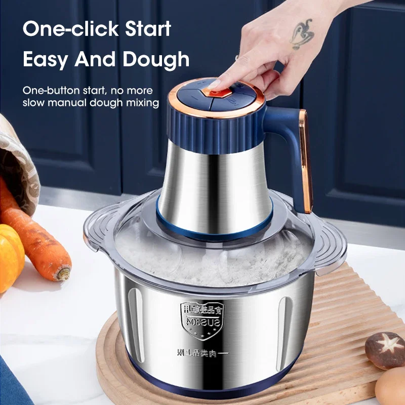家庭用5L電動ミートグラインダー、304ステンレス製ボウル付 - Baby Food Vegetable のレビューと価格