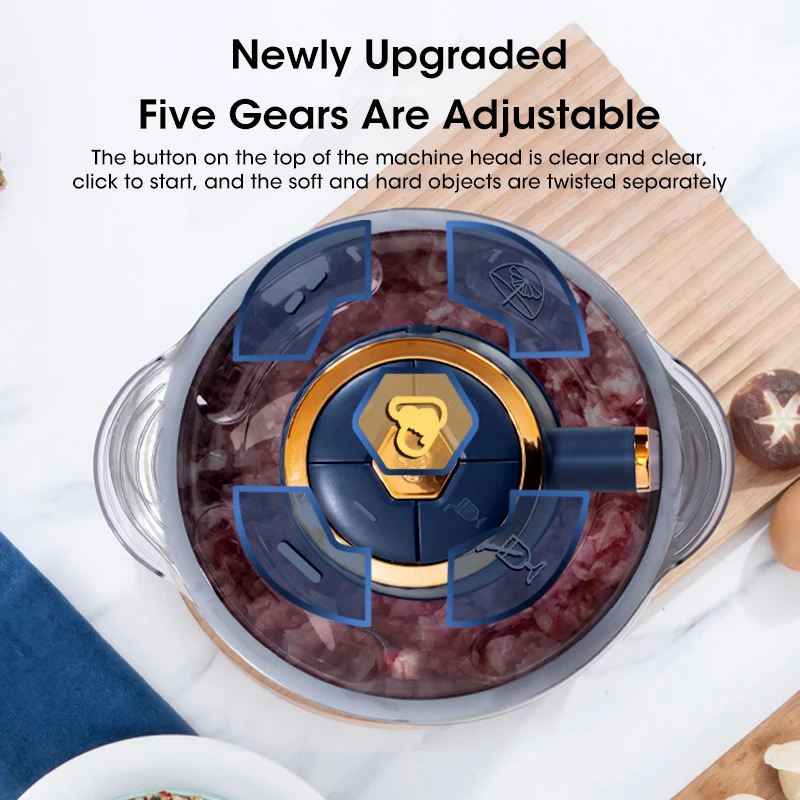 家庭用5L電動ミートグラインダー、304ステンレス製ボウル付 - Baby Food Vegetable のレビューと価格