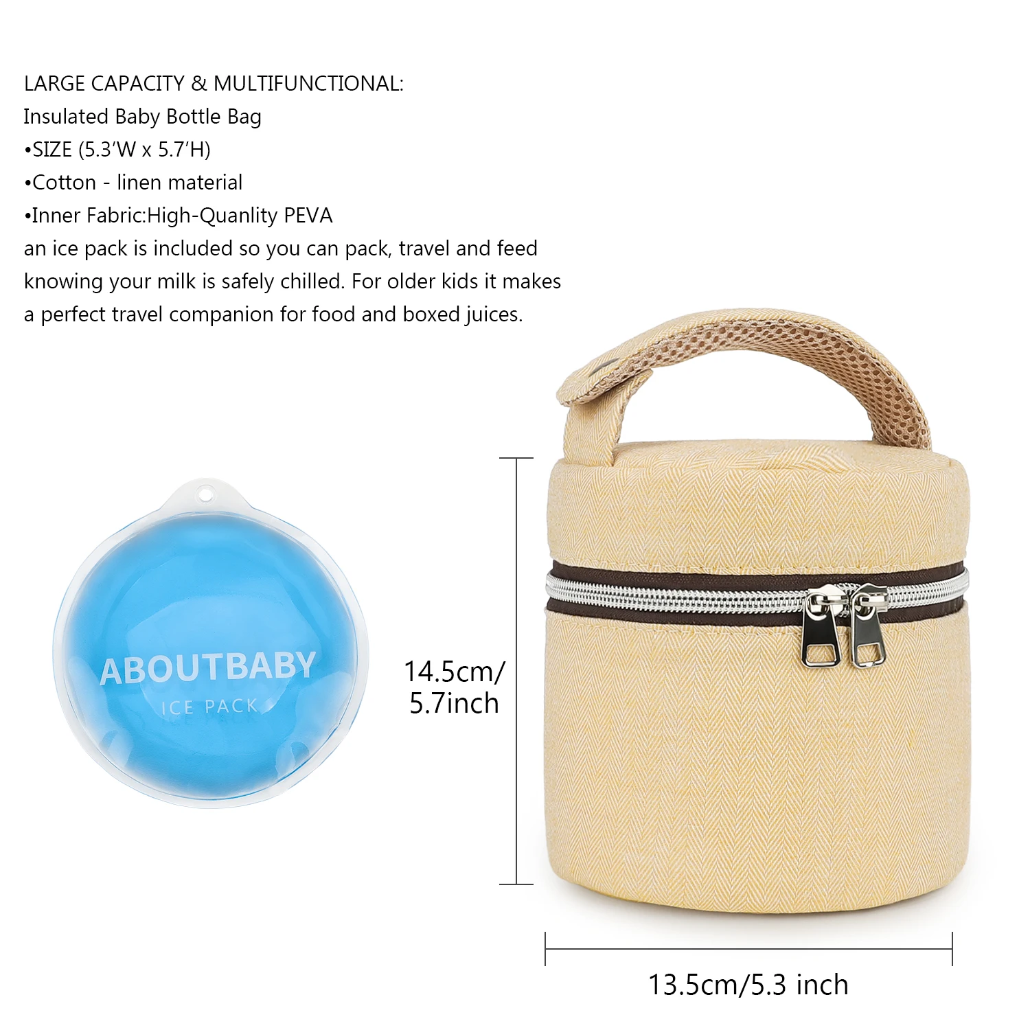ボトルバッグ防水恒温搾乳器ケトル母子旅行用ボトル収納バッグポ - Baby Food Zip Lock Bag のレビューと価格