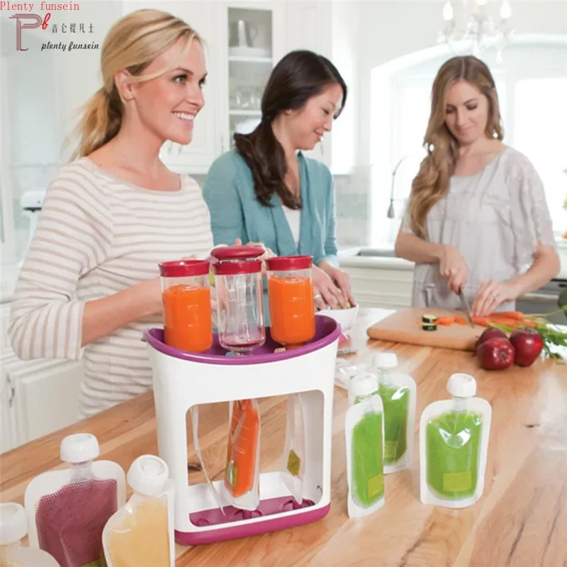 ベビーフードパウチ 手動フルーツピューレスクイーザー保存袋 - Baby Puree Pouch のレビューと価格