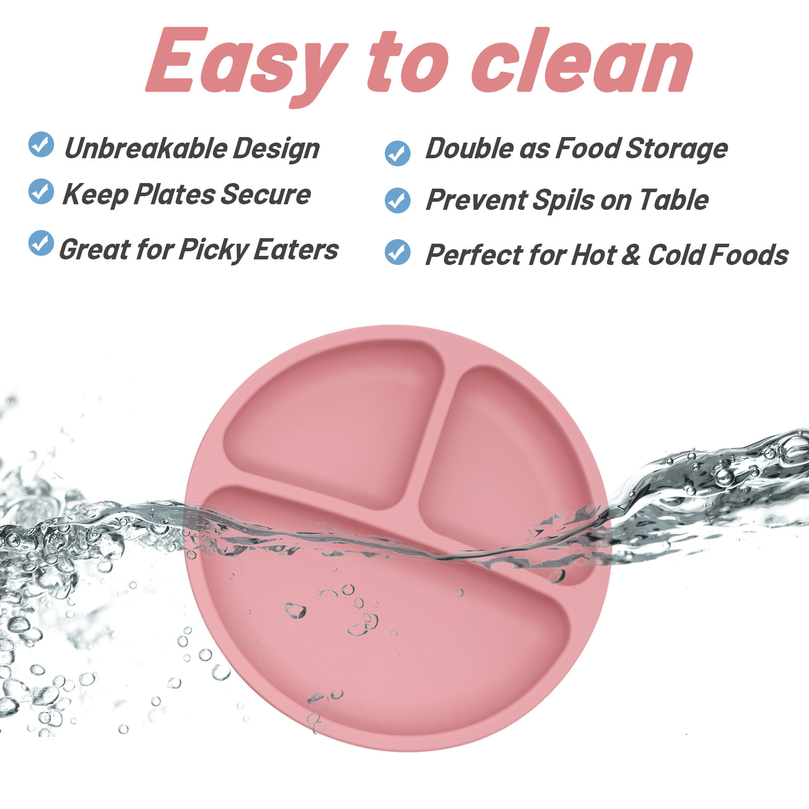 赤ちゃんの補完食食器用の強力な吸引力を備えた食品グレードのシ - Silicone Suction Bowl のレビューと価格