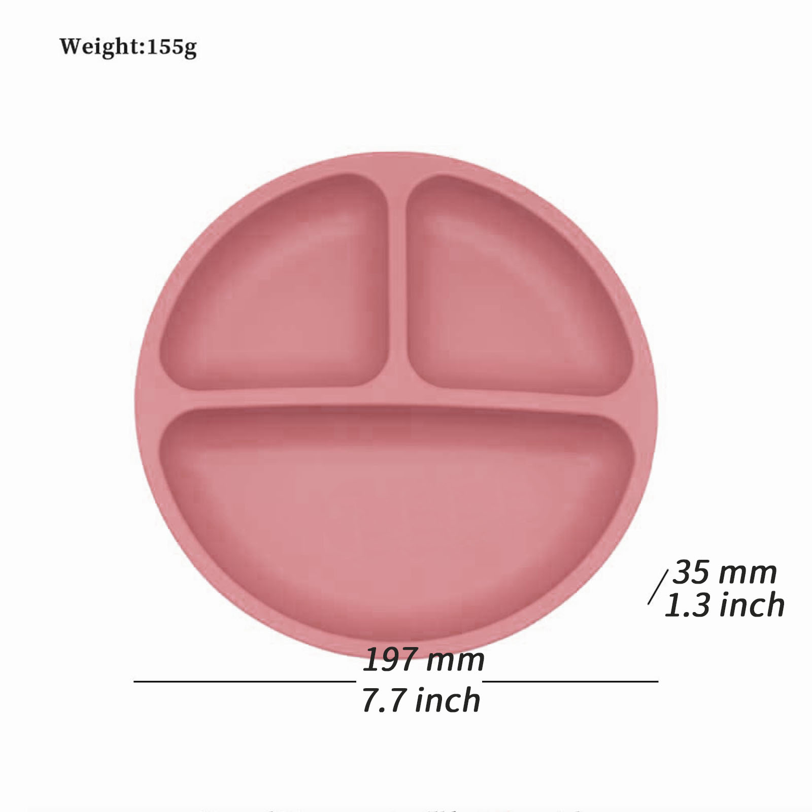赤ちゃんの補完食食器用の強力な吸引力を備えた食品グレードのシ - Silicone Suction Bowl のレビューと価格
