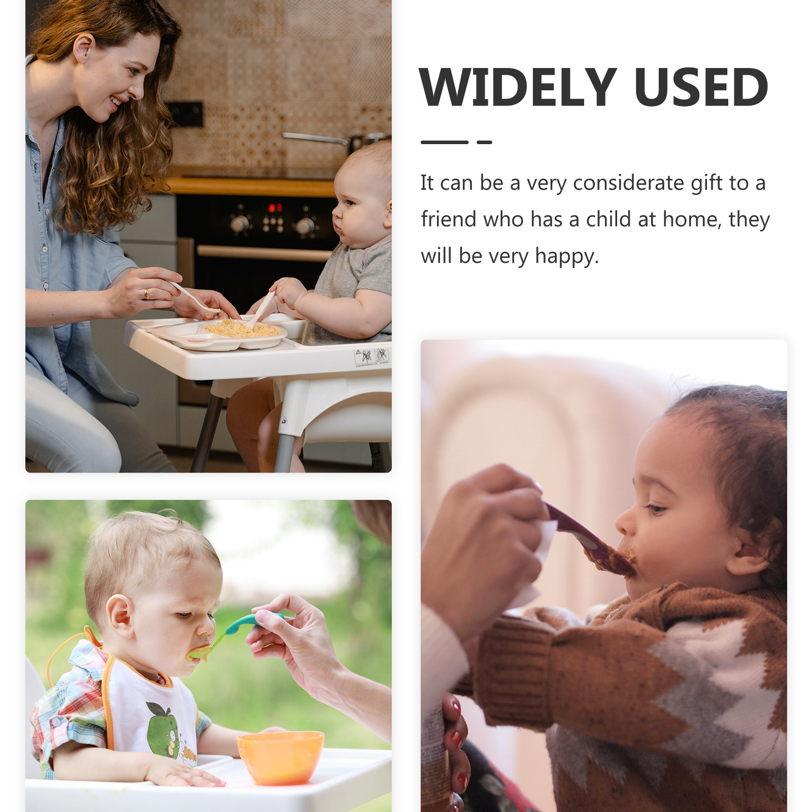 幼児用フォークとスプーンのセット。ステンレス製で、滑り止め加 - Self Feed Spoon のレビューと価格