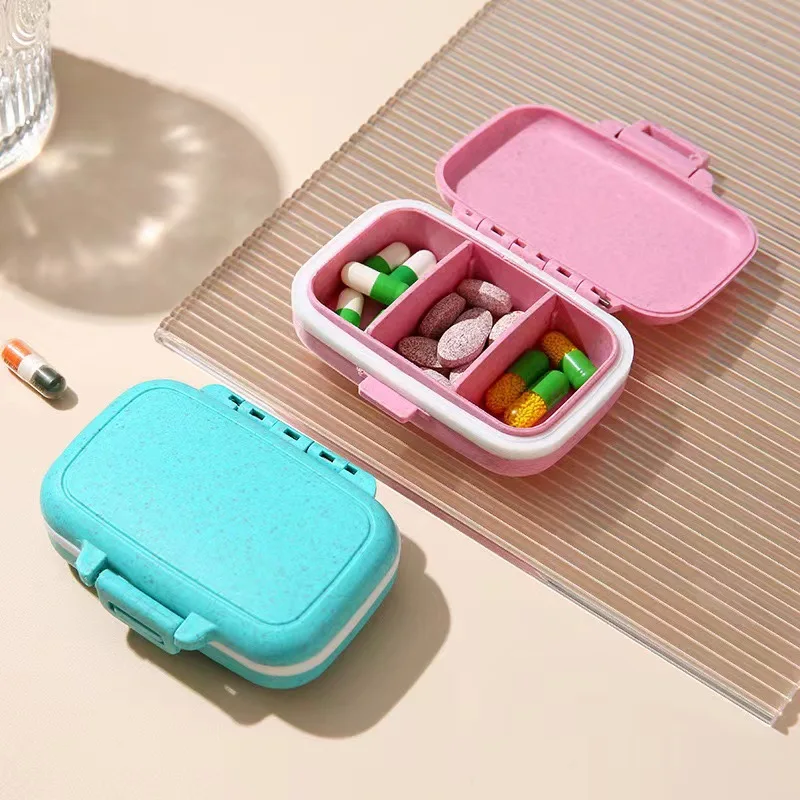 ミニポータブルピルオーガナイザーケース、3グリッドピルボック - Formula Dispenser Portable のレビューと価格