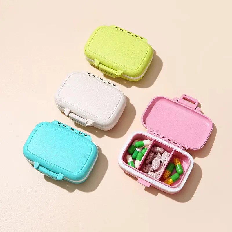 ミニポータブルピルオーガナイザーケース、3グリッドピルボック - Formula Dispenser Portable のレビューと価格