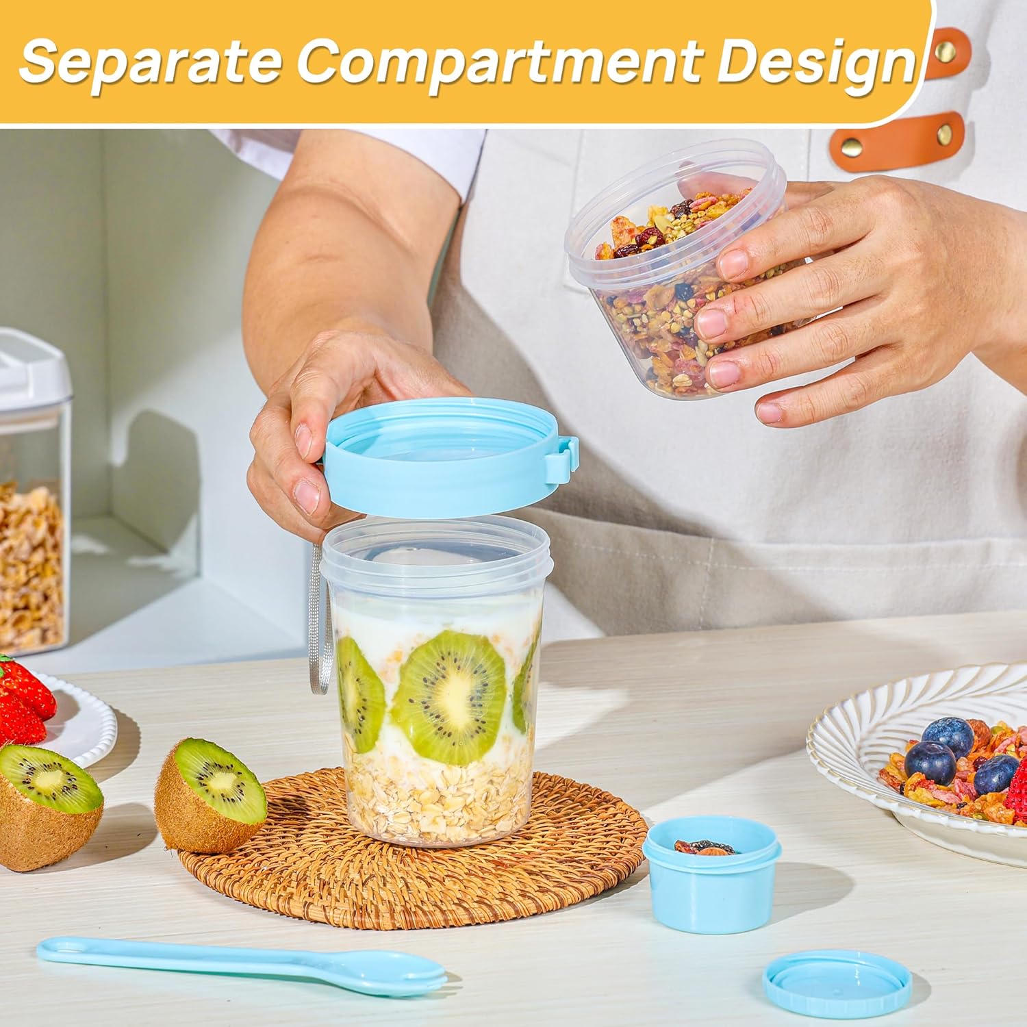 27オンス ヨーグルトパフェサラダカップ 朝食 持ち運びカッ - Baby Food On The Go のレビューと価格