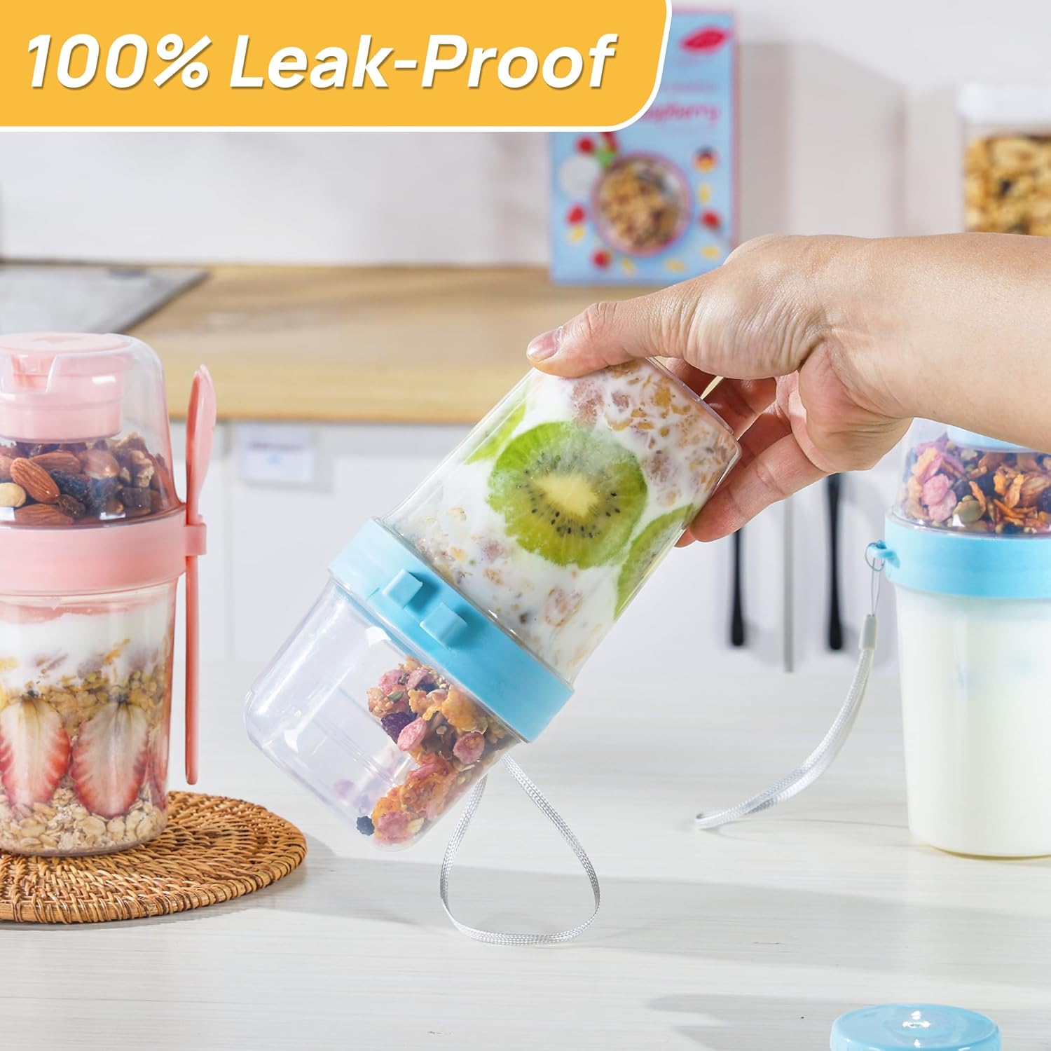 27オンス ヨーグルトパフェサラダカップ 朝食 持ち運びカッ - Baby Food On The Go のレビューと価格